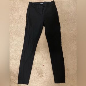 Express black professional pants skinny midrise pants size 0